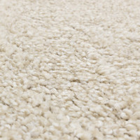 ivory shaggy rug closeup detail