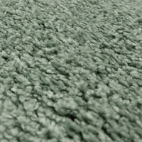 sage shaggy rug closeup detail