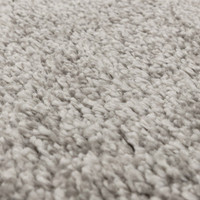 silver shaggy rug closeup detail