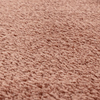 pink plain shaggy rug closeup detail