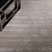 silver plain viscose rug closeup