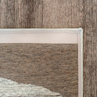 mastic abstract eco rug closeup corner fold