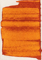 orange abstract eco rug portrait