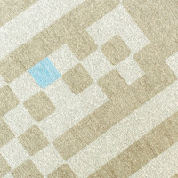 grey chess eco rug closeup detail
