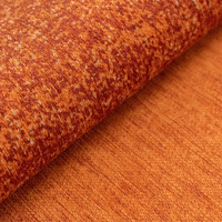 orange abstract eco rug closeup detail