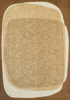 beige abstract eco rug portrait