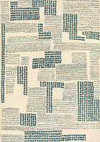 blue abstract eco rug portrait