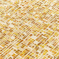 yellow abstract rug closeup detail