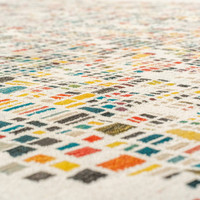 multicolour abstract rug closeup detail