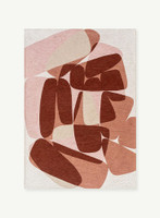 cherry mocha abstract rug portrait