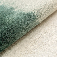green abstract rug closeup detail