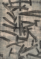 grey abstract eco rug portrait