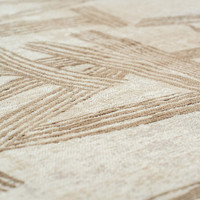 cream abstract rug closeup detail