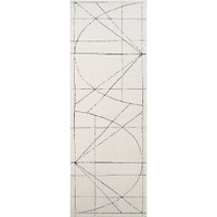 black ivory scandi rug runner portrait