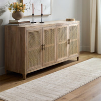 beige brown rug  in a room with matching decor