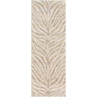 grey zebra pattern rug portrait
