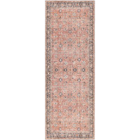 orange traditional rug portrait