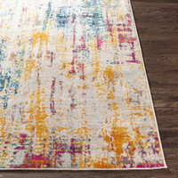 closeup corner on wood floor