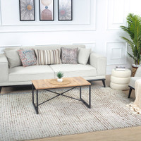 ivory brown scandi rug in a room with matching decor
