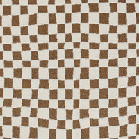 ivory brown scandi rug closeup detail