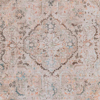 taupe traditional rug closeup detail