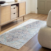 sage traditional rug in a room with matching decor