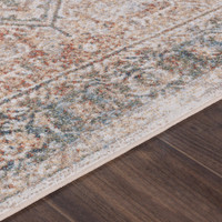 cinnamon traditional rug closeup detail