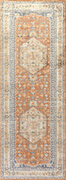 orange traditional rug portrait