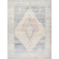navy traditional rug portrait