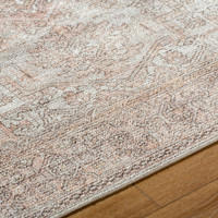 blush traditional rug closeup detail