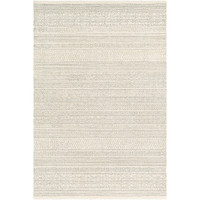 grey tribal wool rug portrait