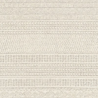 grey tribal wool rug closeup detail