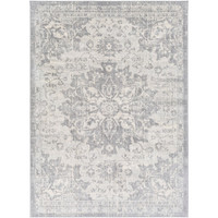 grey traditional rug portrait