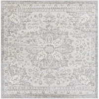grey traditional rug portrait