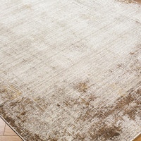 cream abstract rug closeup detail