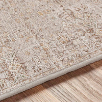 taupe abstract rug closeup detail