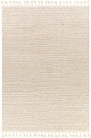 beige berber geometric rug portrait