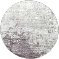 silver abstract rug portrait