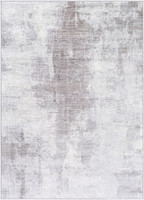 cream abstract rug portrait