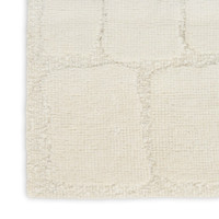 ivory wool rug corner portrait