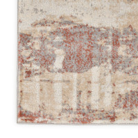 grey rust calvin klein rug closeup corner on white background