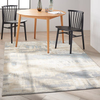 ivory seaglass calvin klein rug in a room with matching decor