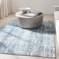 ivory seaglass calvin klein rug in a room with matching decor