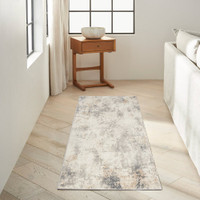 ivory grey calvin klein rug in a room with matching decor