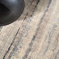 blue calvin klein rug closeup detail