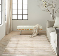 sand calvin klein rug in a room with matching decor
