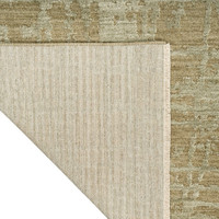 green calvin klein rug corner fold on white background
