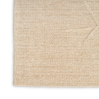 natural calvin klein rug closeup corner on white background