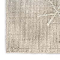 taupe calvin klein rug closeup corner on white background