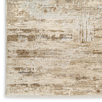 mocha ivory  calvin klein rug closeup corner on white background